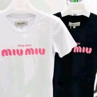 Дамски Памучни Тениски MIU MIU, снимка 3 - Тениски - 45360930