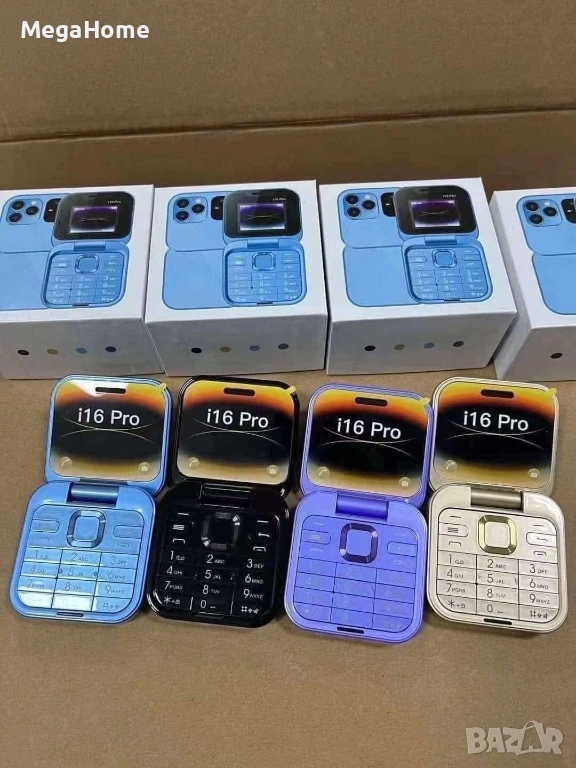 ПРОМО!! Сгъваем мобилен телефон I-16 Pro Flip Mobile Phone , снимка 1