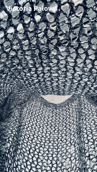 Красива модерна  мрежеста блуза Италия, снимка 1