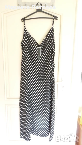 Дамска лятна рокля на презрамки - размер № 50/немски/, снимка 1