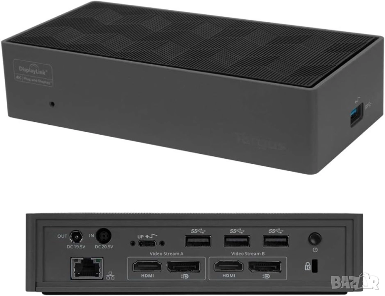 Универсална докинг станция Targus DOCK190-C USB-C/A • 100 W • Dual 4K, снимка 1