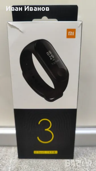 Фитнес гривна Xiaomi Mi Band 3, HR, Black, снимка 1