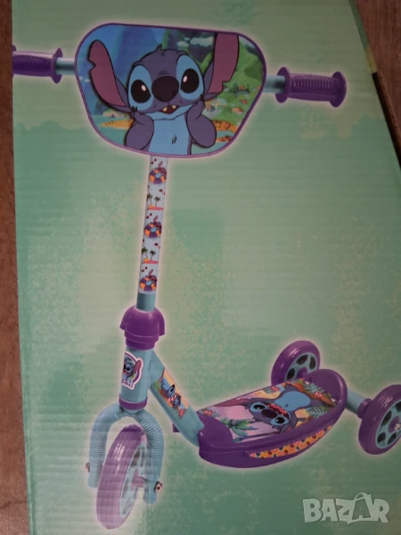 Детска тротинетка STITCH  с 3 колела/до 20кг/, снимка 1