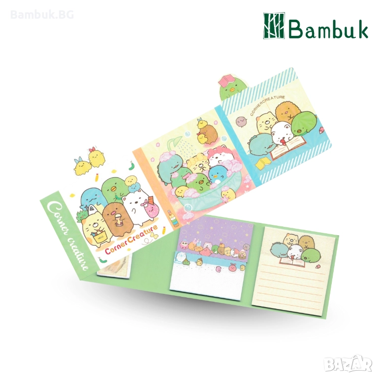 Лепящи бележки “Corner creatures”, снимка 1