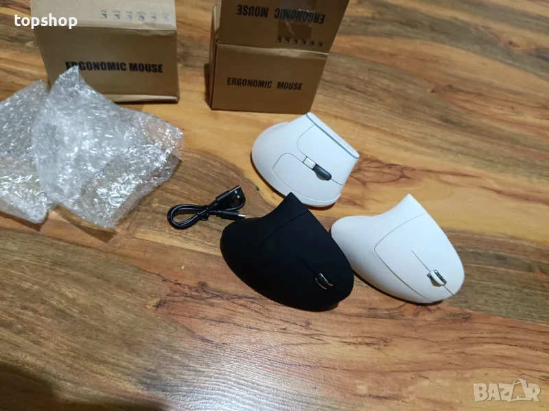 Вертикални ергономични безжични мишки, снимка 1