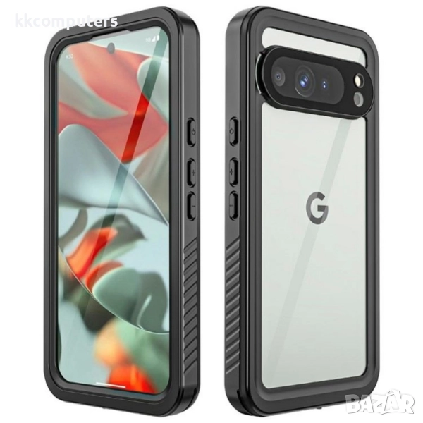 Google Pixel 9 Pro XL REDPEPPER Водоустойчив / Удароустойчив Калъф + Скрийн Протектор – Черен, IP68, снимка 1