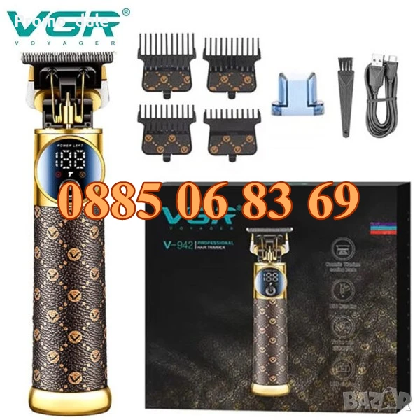 Безжична машинка за подстригване VGR 942, машинка за коса, тример за подстригване, снимка 1