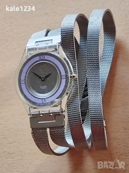 Дамски часовник Swatch ultra slim. Гривна. Водоустойчив , снимка 1