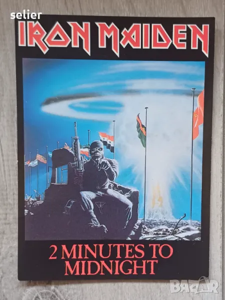 Пощенска картичка на IRON MAIDEN Издание :SCOTLAND 1986г Размери:15/11см Отлично запазена:15лв, снимка 1