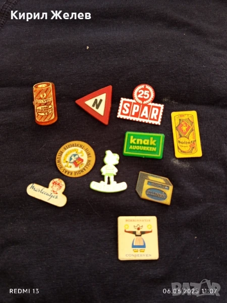 РЕКЛАМНИ ЗНАЧКИ 10 броя СТАРИ РЕДКИ за КОЛЕКЦИЯ ДЕКОРАЦИЯ 12232, снимка 1