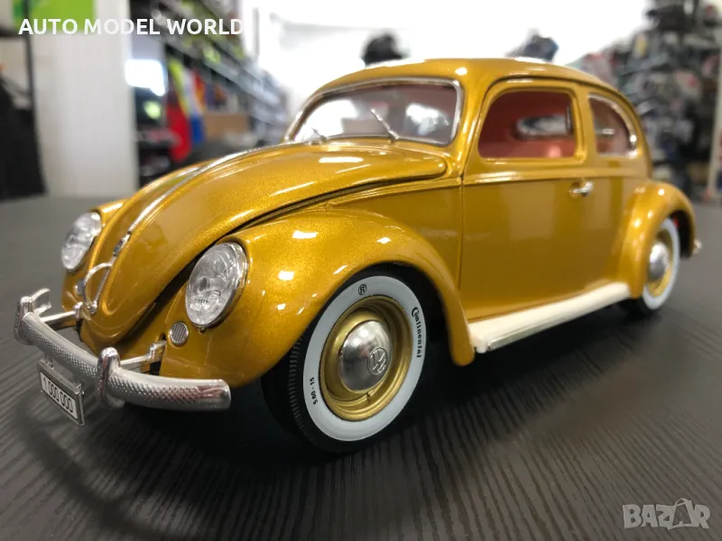 Метална колекционерска количка BBURAGO VW KAFER/BEATLE 1955 1:18 NEW, снимка 1