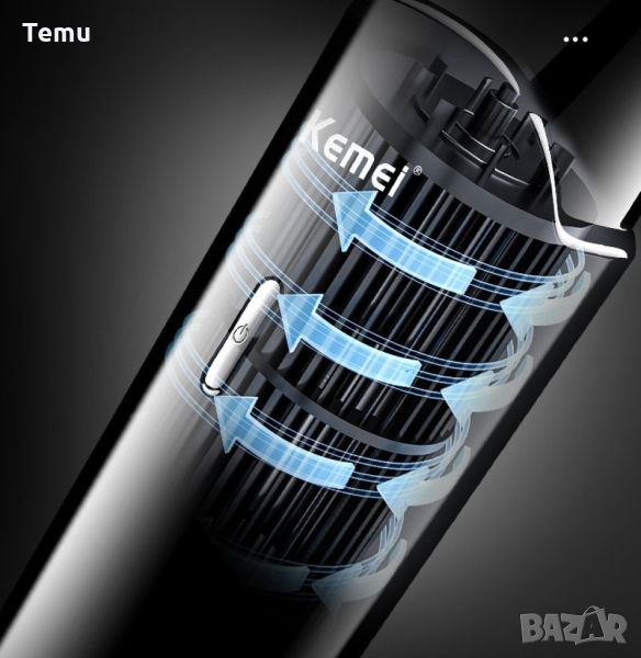 Безжична машинка за подстригване Kemei с LED дисплей / Дълъг живот на батерията / Батерия: Литиевойо, снимка 1