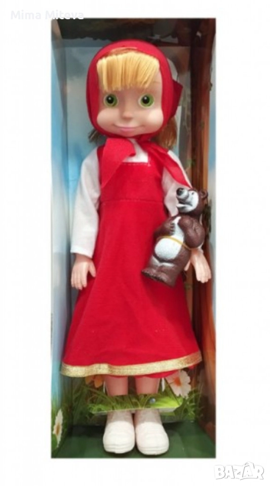 Голяма музикална детска кукла Маша от Маша и Мечокът с подарък мече Цена 27 лв , снимка 1