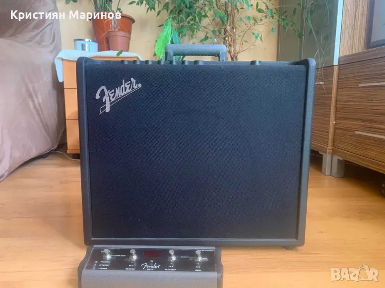 Усилвател за китара Fender Mustang GT 100 + Footswitch. Отличен, снимка 1