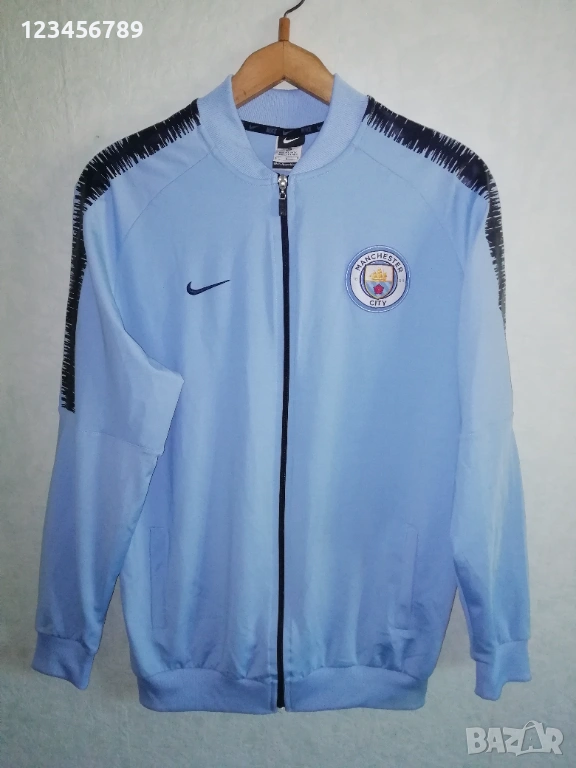 Manchester City Nike оригинално мъжко горнище Манчестър Сити футболно спортно размер L, снимка 1
