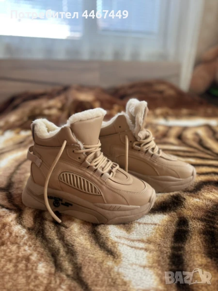 НОВИ Боти с пух,номер 36, снимка 1