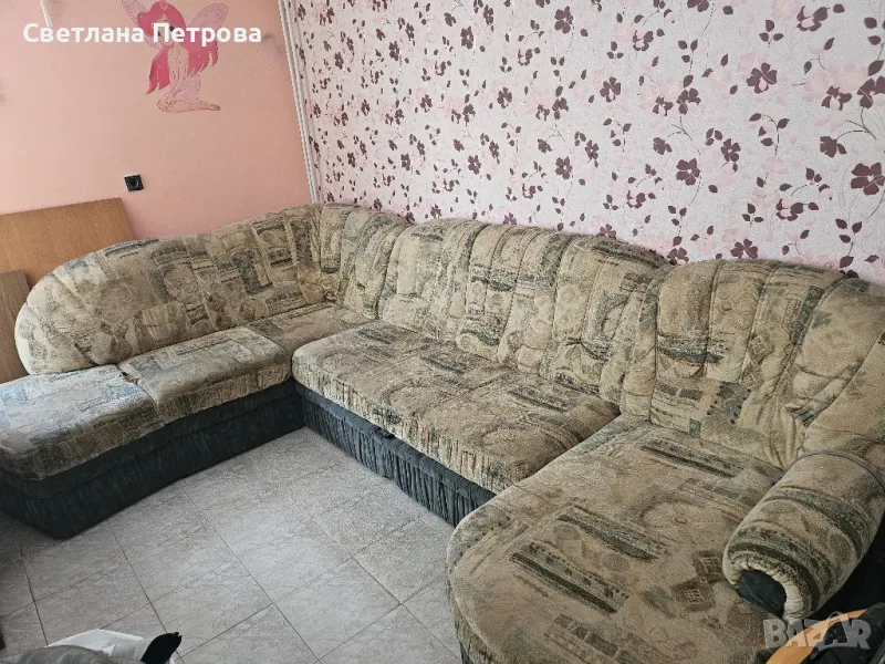 холова гарнитура , диван , функция сън, снимка 1