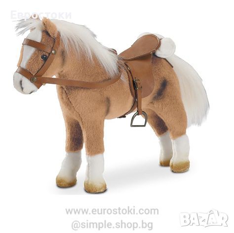 Играчка плюшен кон Haflinger Gotz за кукли, подходящо за всички стоящи кукли Gotz до 50 см , снимка 1