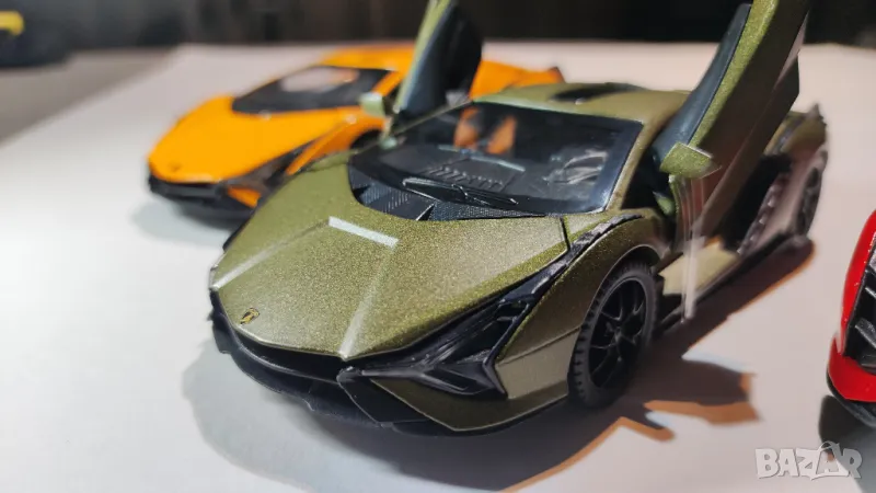 Метални колички Ламборгини Сиан (Lamborgini Sian), мащаб 1:32, снимка 1