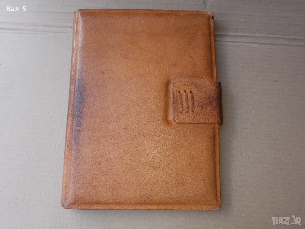Стара папка - естествена кожа, снимка 1