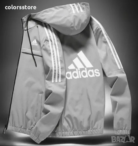 Сиво мъжко яке Adidas код ED58ML, снимка 1