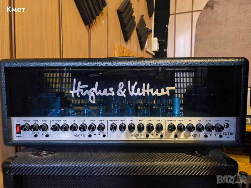 !!!ЗАПАЗЕН ДО 14.12!!! 100W 6 канала Hughes & Kettner Triamp MKI+MSM-1 MIDI + footswitch + reverb, снимка 1