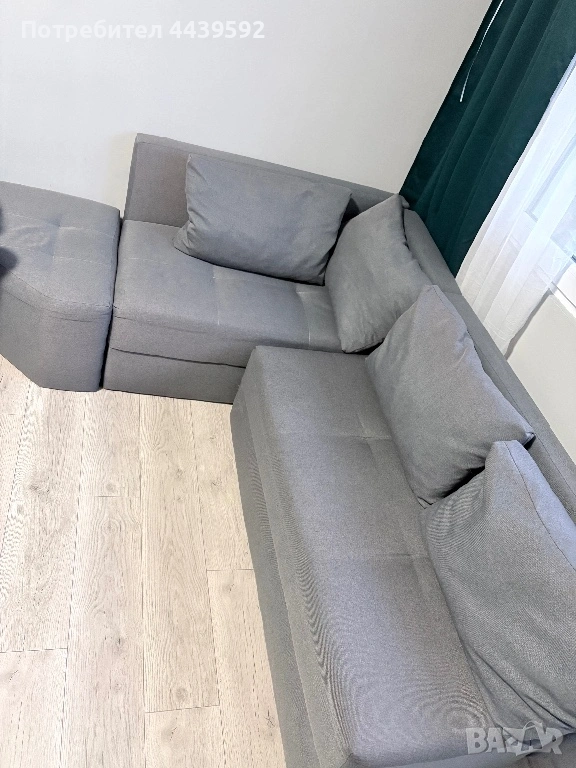 Сив кухненски диван, снимка 1