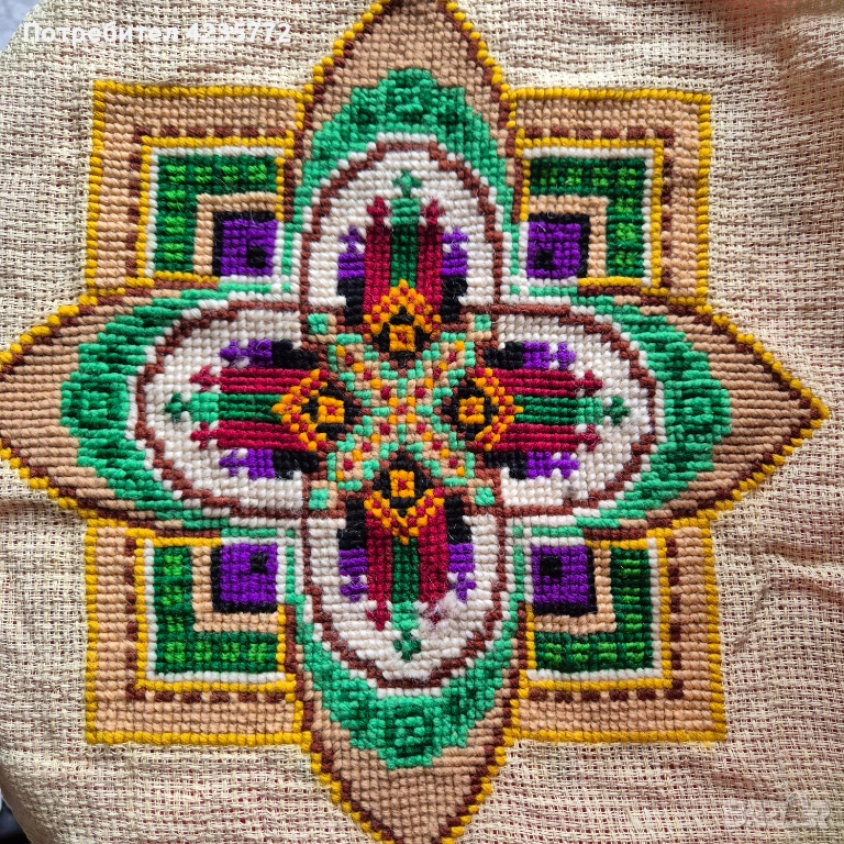 Ръчно изработено лице за калъфка. , снимка 1