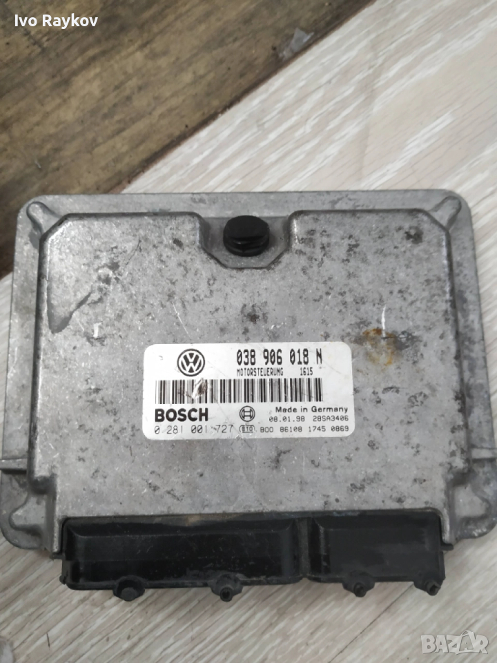 компютър VW VOLKSWAGEN PASSAT 1.9 TDI 038 906 018 N, 038906018N, BOSCH, 0281001727, снимка 1