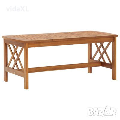 vidaXL Маса за кафе, 102x50x43 см, акациево дърво масив(SKU:310255, снимка 1