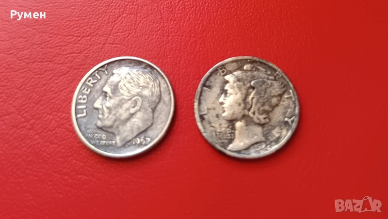 One Dime 1944-1962г-USA.Сребро!, снимка 1