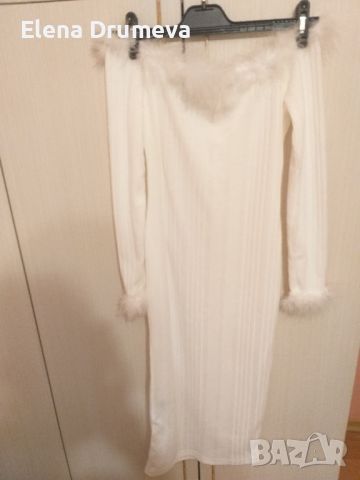 Бяла рокля за момичета , снимка 1 - Рокли - 45509773