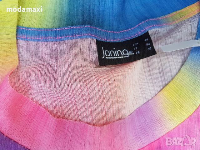 3XL  Нова  блуза Janina в преливащи тонове , снимка 6 - Тениски - 46435363