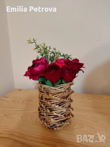 ваза с цветя