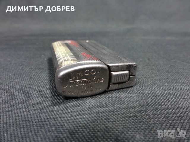 СТАРА РЕТРО БЕНЗИНОВА ЗАПАЛКА IMCO STREAMLINE 6800 AUSTRIA, снимка 8 - Антикварни и старинни предмети - 53280407