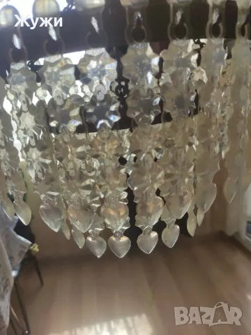 Красив полилей с висулки.НОВИ абажури , снимка 13 - Полилеи - 49696648