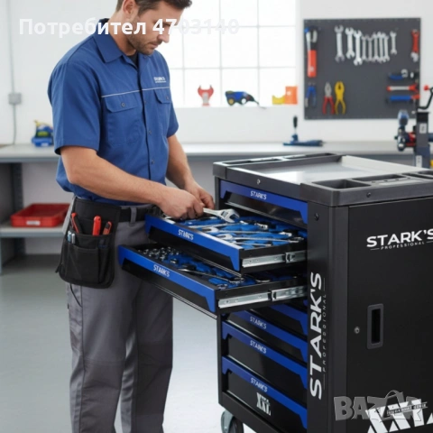 Професионална количка с инструменти 258 части – пълен набор за автосервизи и майстори, снимка 7 - Аксесоари и консумативи - 53343680