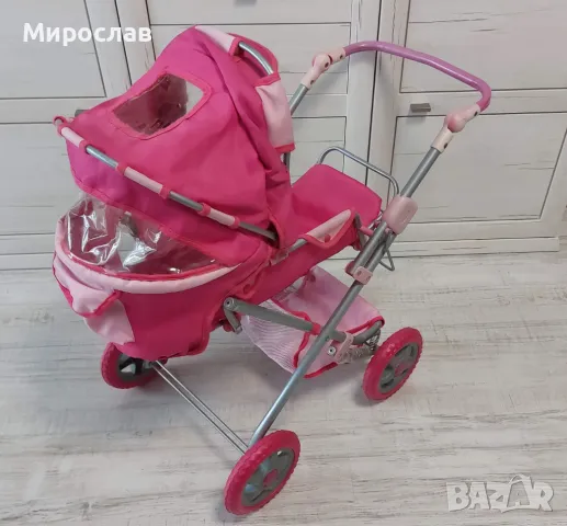 Детска сгъваема количка за кукли с подарък бебе, снимка 2 - Коли, камиони, мотори, писти - 49773095