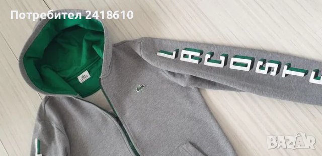 Lacoste Sport Full Zip Hoodie Mens Size 2 - XS - S ОРИГИНАЛ! Мъжка Качулка с цял цип!, снимка 9 - Суичъри - 49464605