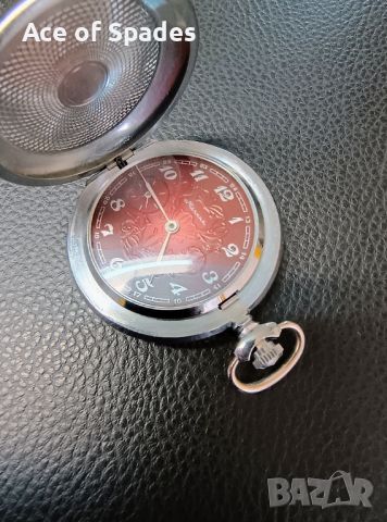Перфектен Джобен Часовник Молния с капак Сделано в СССР Работещ , снимка 7 - Мъжки - 45545451