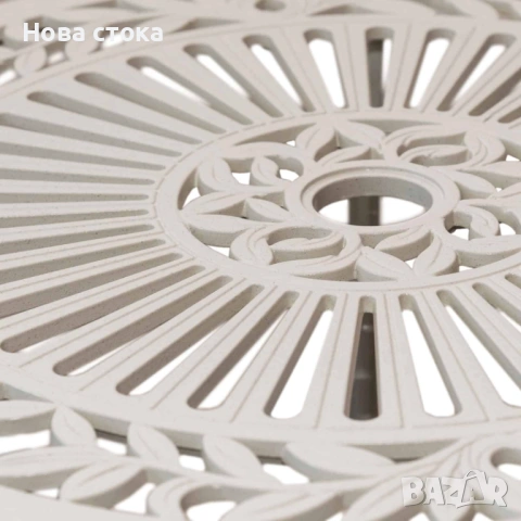 Градинска маса цвят бял 60*70 см, снимка 2 - Градински мебели, декорация  - 54009238