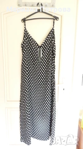 Дамска лятна рокля на презрамки - размер № 50/немски/, снимка 1