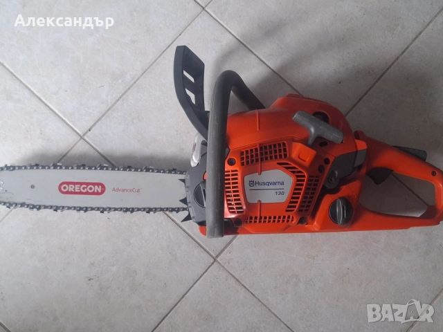 Моторен верижен трион Husqvarna 130 - нова шина + верига, снимка 7 - Градинска техника - 53526351