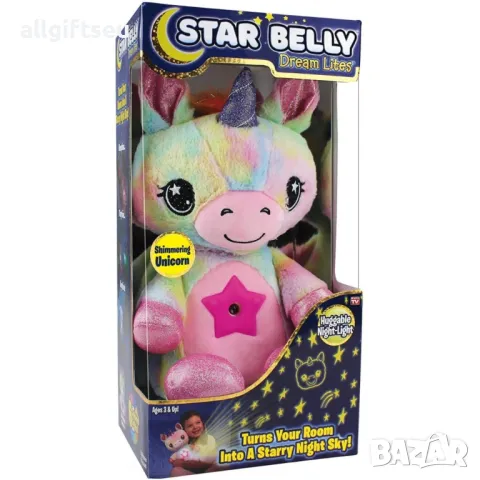 Плюшена играчка и проектор звездно небе Star Belly, снимка 5 - Играчки за стая - 47161948