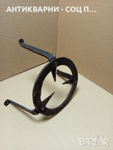 Соц Стар Ръчно Кован Саджек Пиростия За Огнище Номер 7., снимка 4 - Антикварни и старинни предмети - 51044922