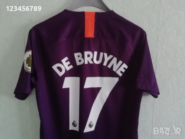 Manchester City De Bruyne Nike оригинална тениска фланелка Манчестър Сити Де Бройне third 2018 2019 , снимка 3 - Тениски - 52402724