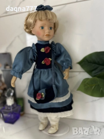 Vtg порцеланова кукла със стойка, снимка 5 - Антикварни и старинни предмети - 53893043
