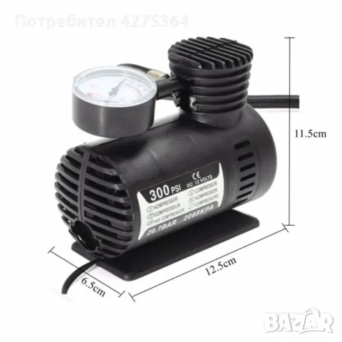 Високоскоростен компресор за помпане на гуми AUTO PUMP1, снимка 2 - Компресори - 48868236