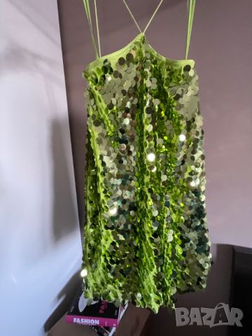 ASOS Къса рокля с пайети, 44 EU, XL, снимка 11 - Рокли - 45830191