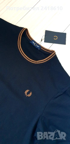 Fred Perry Cotton Mens Size L НОВО! ОРИГИНАЛ! Мъжка Тениска!